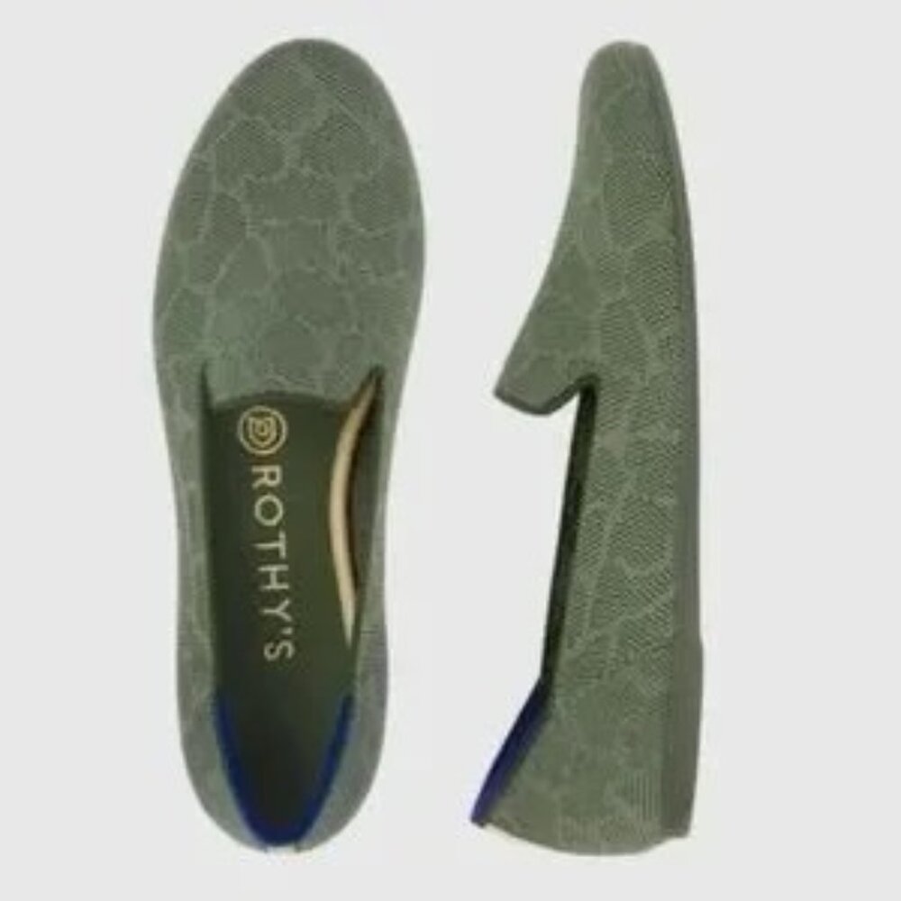Rothy's The Loafer Safari Green Retired Women’s Size 10.5